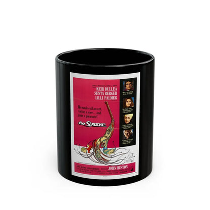 DE SADE 1969 Movie Poster - Black Coffee Mug-11oz-Go Mug Yourself