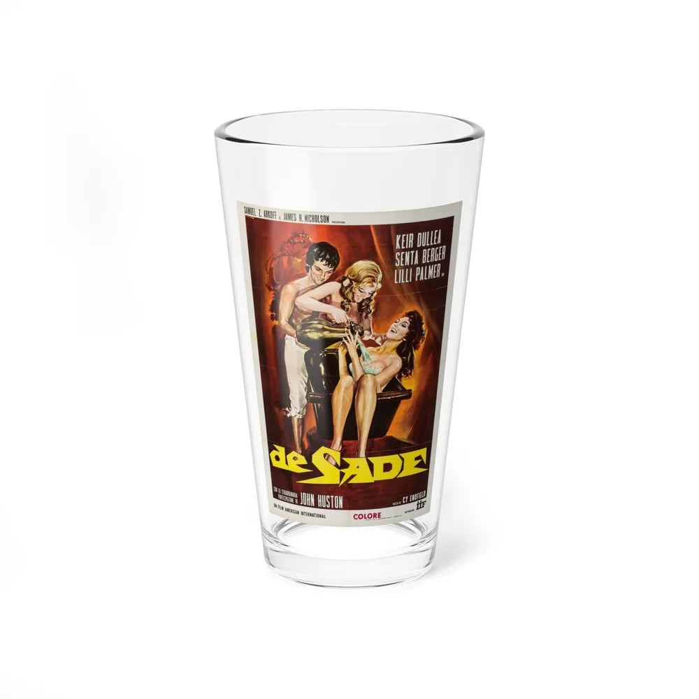 DE SADE (ITALIAN) 1969 Movie Poster - Pint Glass 16oz-16oz-Go Mug Yourself