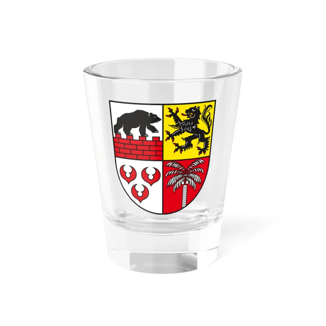 DE-ST 15-0-82 Landkreis Anhalt-Bitterfeld COA (Germany) (Coat of Arms) Shot Glass 1.5oz 1.5oz - Go Mug Yourself