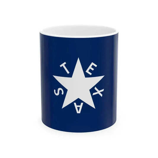 De Zavala Flag (United States) White Coffee Mug 11oz - Go Mug Yourself