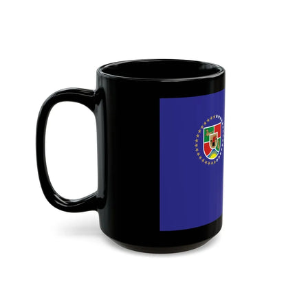 Flag of Luhansk Oblast Ukraine - Black Coffee Mug-Go Mug Yourself