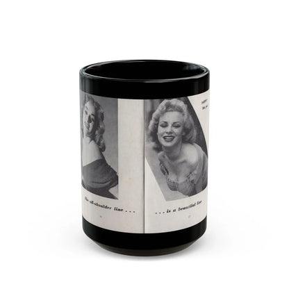 Norma Sykes #143 - 66 PHOTOGRAPHS OF Sabrina U.K. Pocket Mag. Pages 16 & 17 (Vintage Female Icon) Black Coffee Mug-15oz-Go Mug Yourself