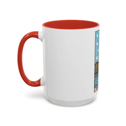 The Star (Tarot Card) Accent Coffee Mug-Go Mug Yourself