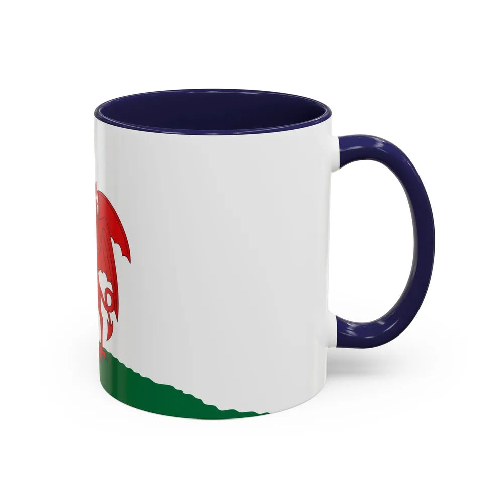 Flag of Cardiff UK - Accent Coffee Mug-Go Mug Yourself