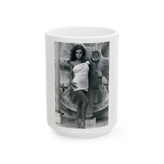 Julie Ege #124 (Vintage Female Icon) White Coffee Mug-15oz-Go Mug Yourself