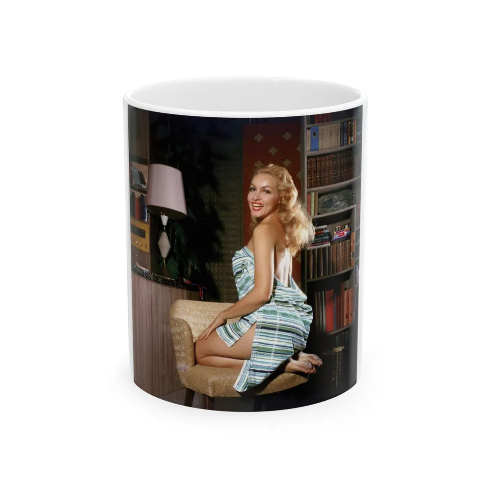 Julie Newmar #289 (Vintage Female Icon) White Coffee Mug-11oz-Go Mug Yourself