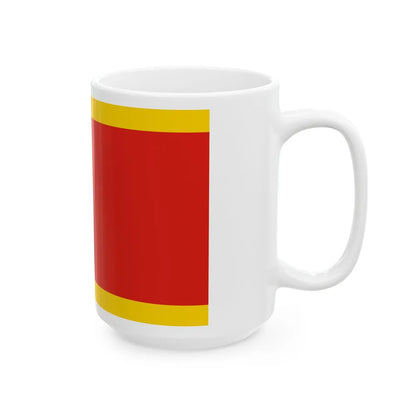 Flag of Kielce Poland - White Coffee Mug-Go Mug Yourself