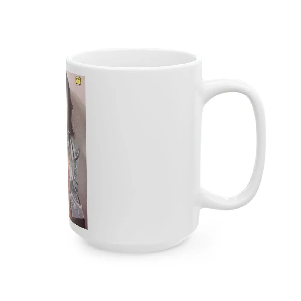 Caroline Munro #283 - Adam Mag. Cover (Vintage Female Icon) White Coffee Mug-Go Mug Yourself