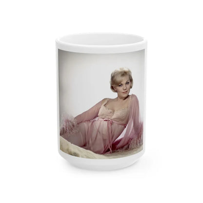 Kim Novak #315 (Vintage Female Icon) White Coffee Mug-15oz-Go Mug Yourself