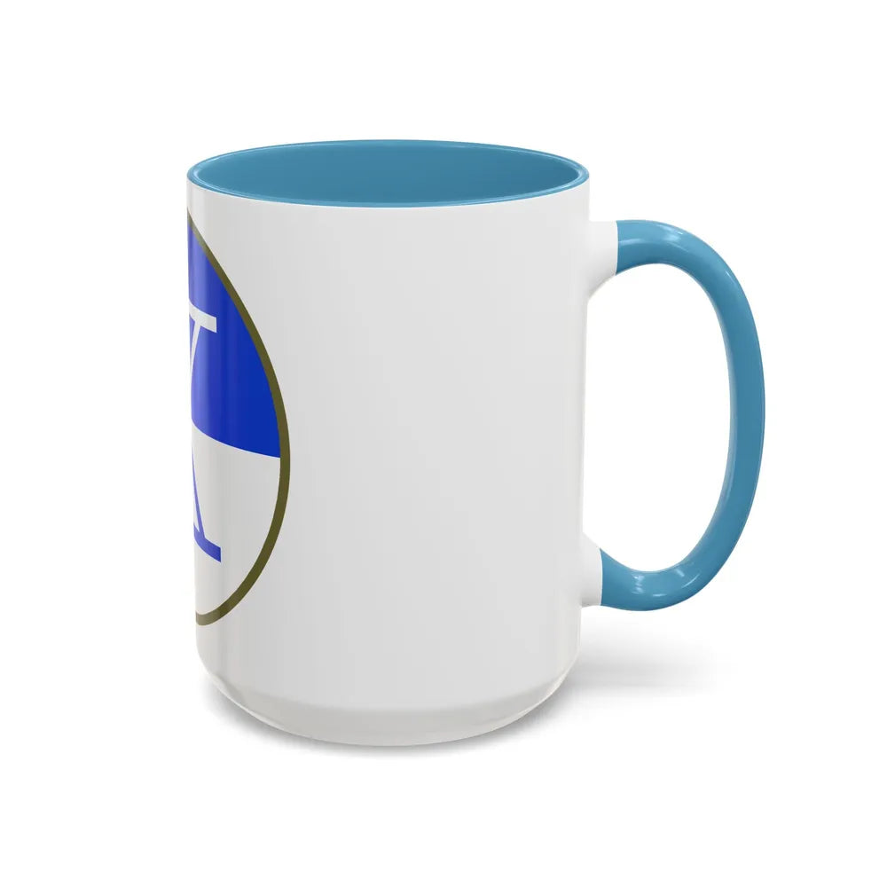 X Corps (U.S. Army) Accent Coffee Mug-Go Mug Yourself