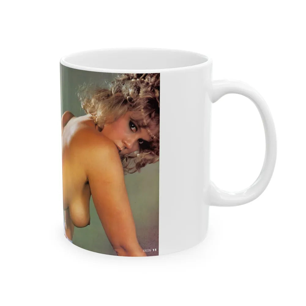 Linda Blair #142 - Topless (Vintage Female Icon) White Coffee Mug-Go Mug Yourself