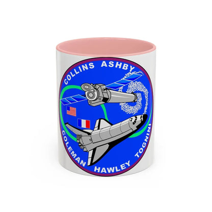 STS 93 (NASA) Accent Coffee Mug-11oz-Pink-Go Mug Yourself