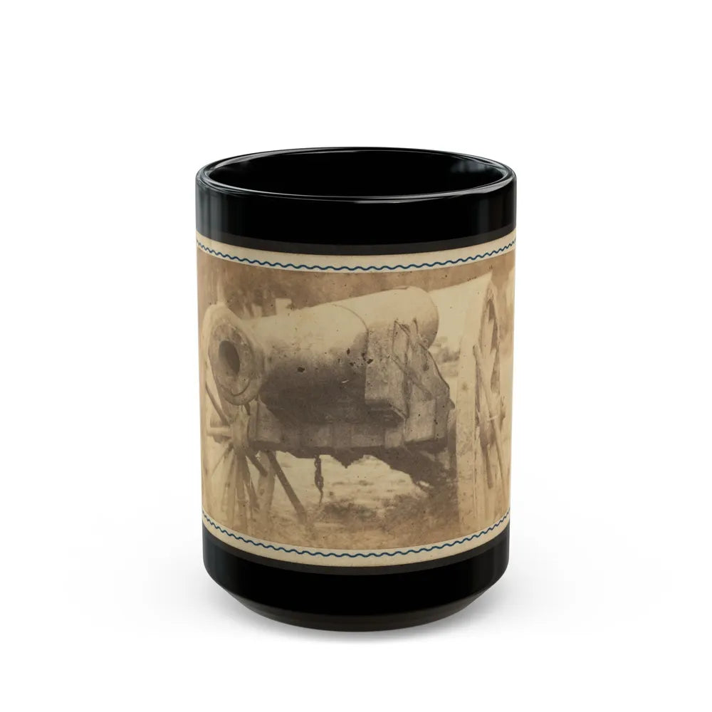 Cannon Mounted In The Camp Of Duryea's And Bainbridge's Batteries, 15th Arkansas Confederate Infantry, Port Hudson, Louisiana 001 (U.S. Civil War) Black Coffee Mug-15oz-Go Mug Yourself