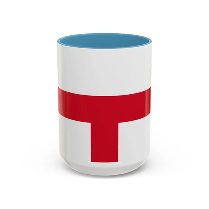 Flag of Kirkop Malta - Accent Coffee Mug-15oz-Light Blue-Go Mug Yourself