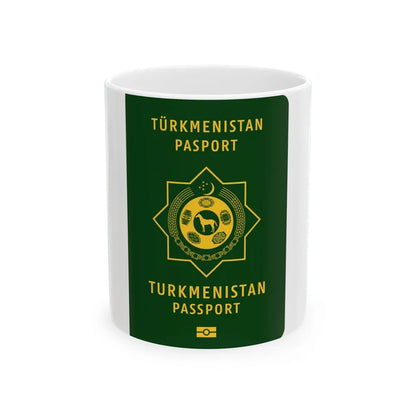 Turkmen Passport - White Coffee Mug-11oz-Go Mug Yourself