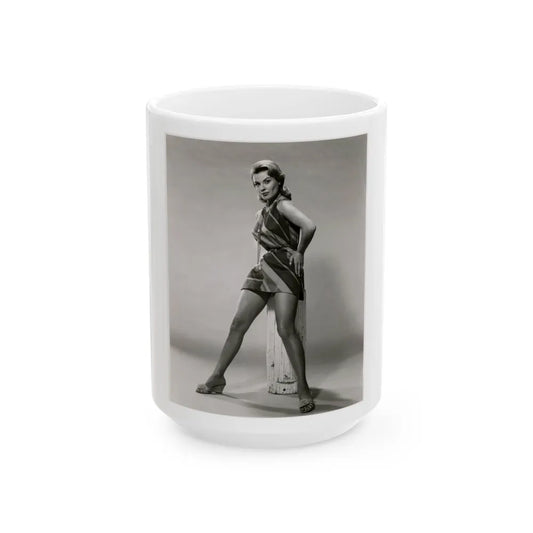 Kathleen Crowley #01 (Vintage Female Icon) White Coffee Mug-15oz-Go Mug Yourself