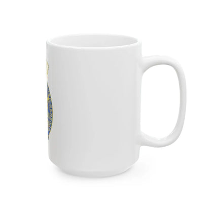 Coat of arms of the Eerste Kamer - White Coffee Mug-Go Mug Yourself