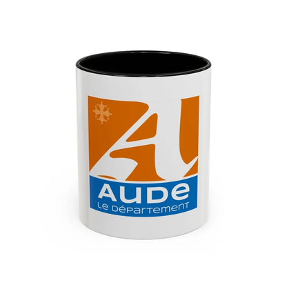 Flag of Aude France - Accent Coffee Mug-11oz-Black-Go Mug Yourself