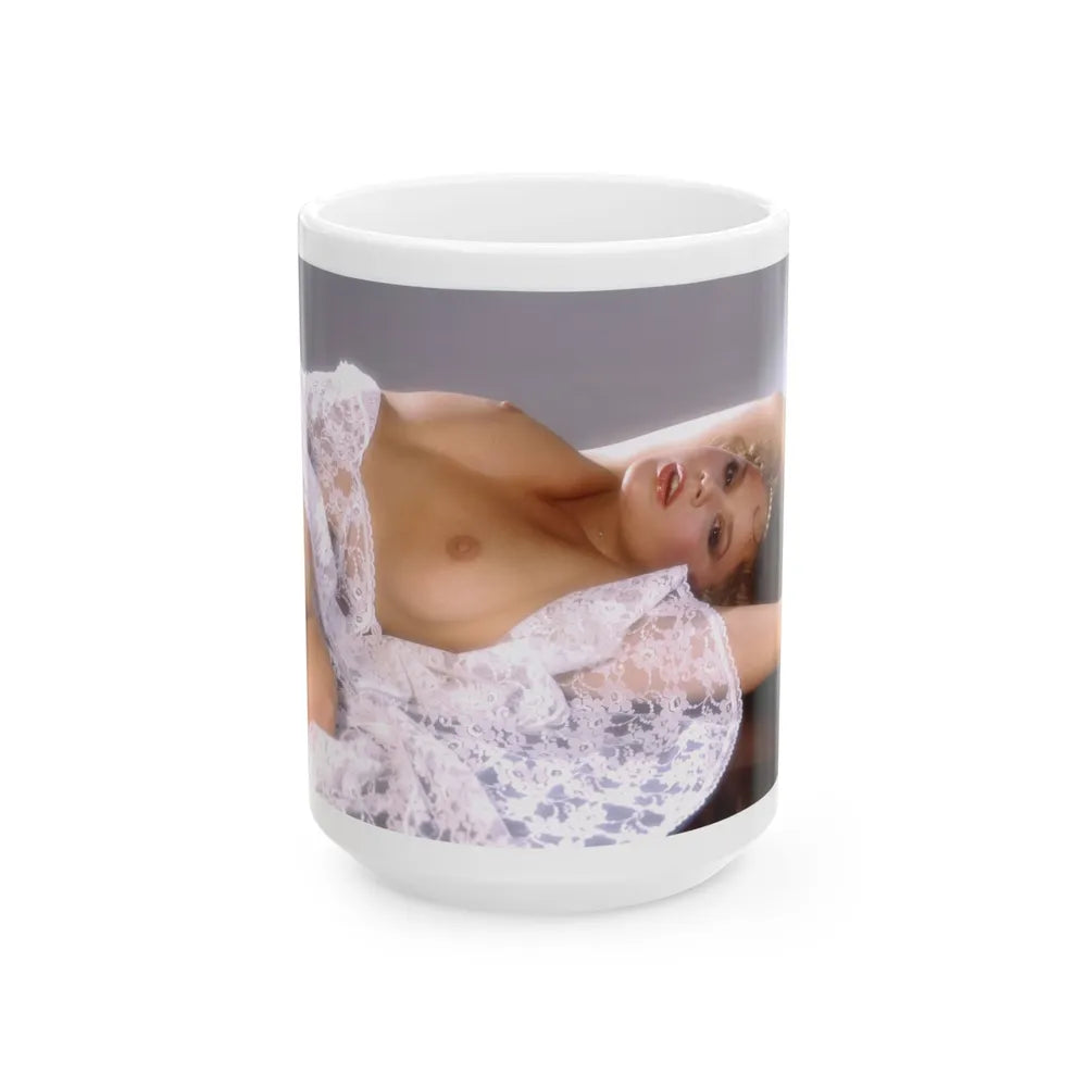 Linda Blair #335 (Vintage Female Icon) White Coffee Mug-15oz-Go Mug Yourself