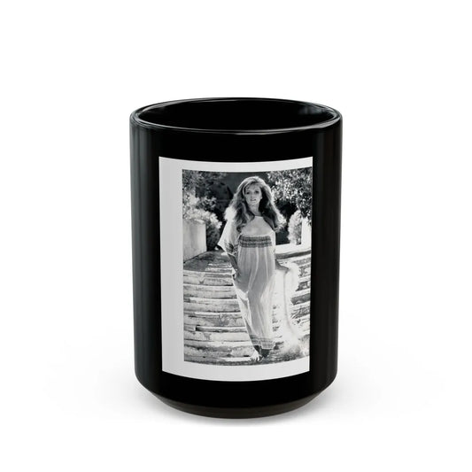 Julie Ege #198 (Vintage Female Icon) Black Coffee Mug-15oz-Go Mug Yourself