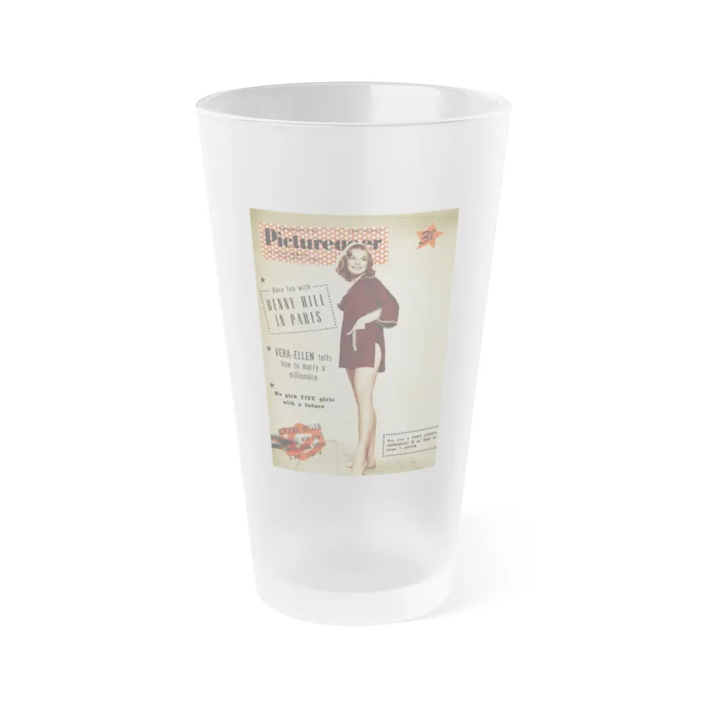 Leslie Parrish #263 - (Vintage Female Icon) Frosted Pint 16oz-16oz-Frosted-Go Mug Yourself