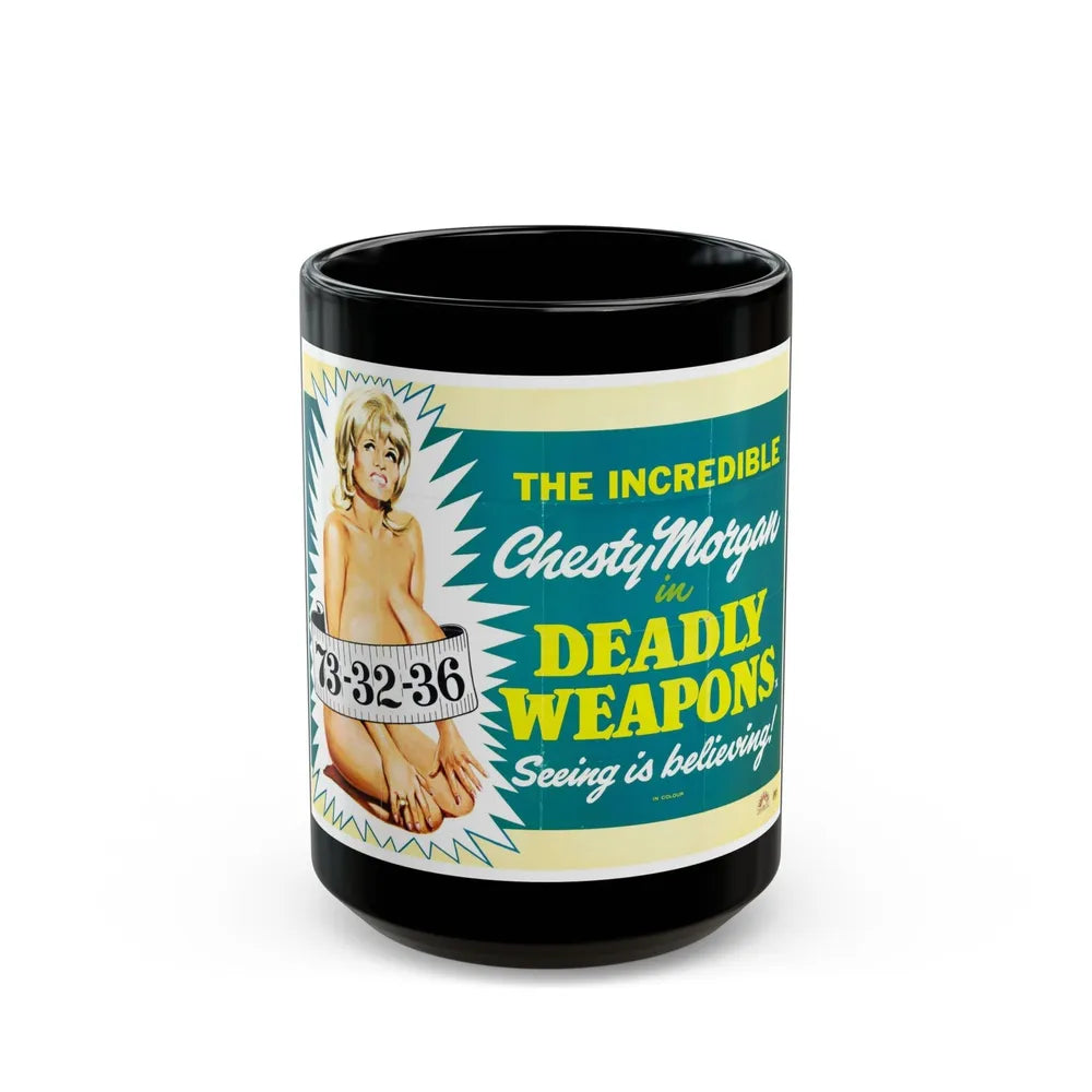 DEADLY WEAPONS (2) 1974 Movie Poster - Black Coffee Mug-15oz-Go Mug Yourself