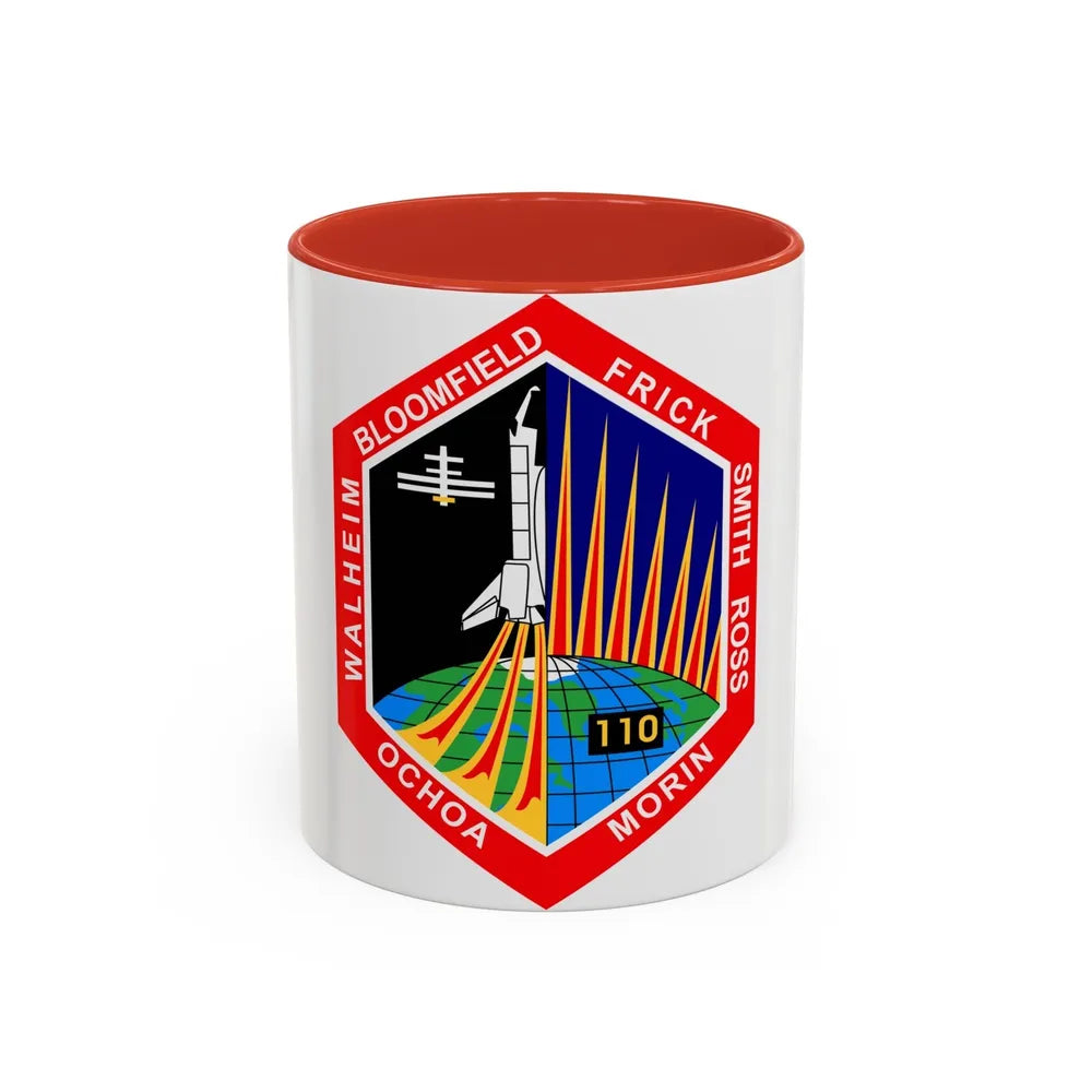 STS 110 (NASA) Accent Coffee Mug-11oz-Red-Go Mug Yourself