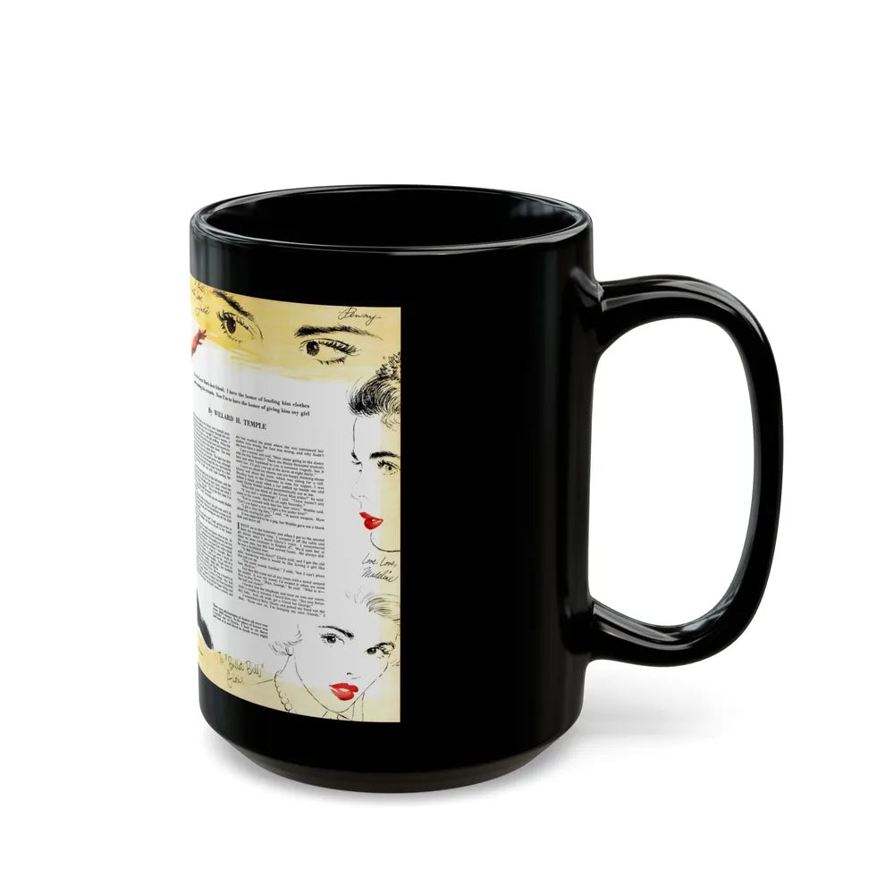 Halfback Hoodoo, Collier's, October 11, 1952 - Black Coffee Mug-Go Mug Yourself