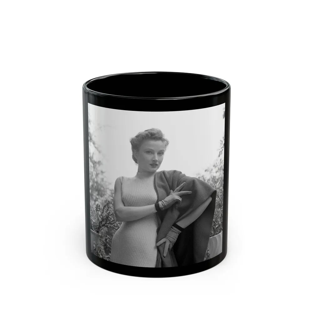 Carol Ohmart #34 (Vintage Female Icon) Black Coffee Mug-11oz-Go Mug Yourself