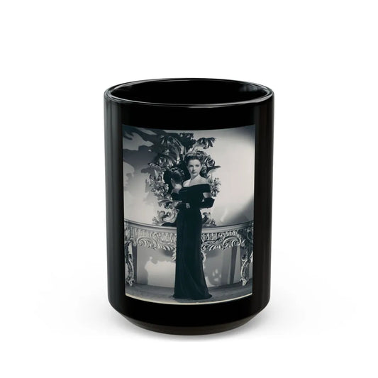 Cathy Downs #26 (Vintage Female Icon) Black Coffee Mug-15oz-Go Mug Yourself