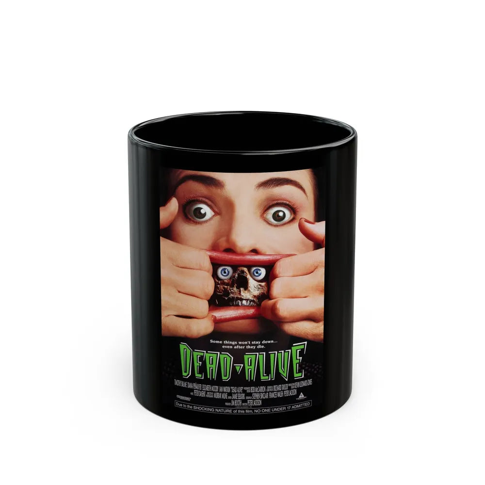 DEAD-ALIVE (BRAINDEAD) 1992 Movie Poster - Black Coffee Mug-11oz-Go Mug Yourself