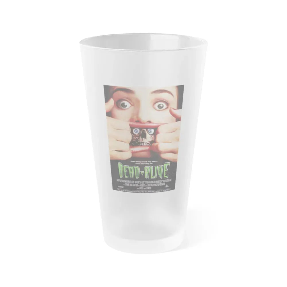 DEAD-ALIVE (BRAINDEAD) 1992 Movie Poster - Frosted Pint Glass 16oz Default Title - Go Mug Yourself