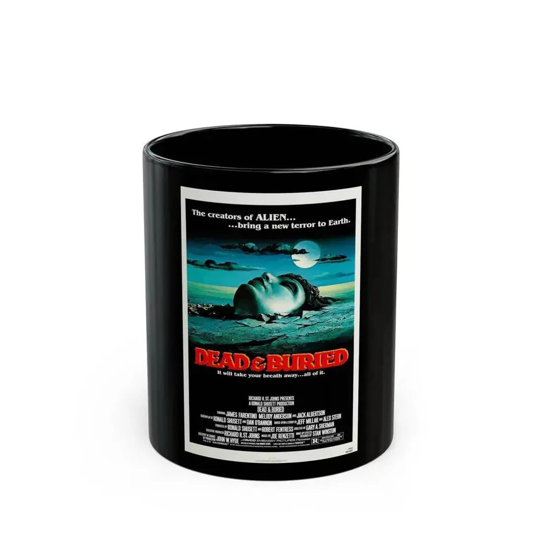 DEAD & BURIED 1981 Movie Poster - Black Coffee Mug 11oz - Go Mug Yourself