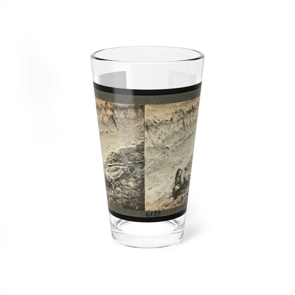 Dead Confederate Soldier In The Trenches Of Fort Mahone, Petersburg, Virginia (U.S. Civil War) Pint Glass 16oz-16oz-Go Mug Yourself