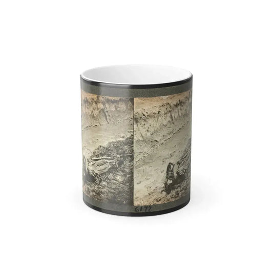 Dead Confederate Soldier in the Trenches of Fort Mahone, Petersburg, Virginia (U.S. Civil War) Color Changing Coffee Mug 11oz Default Title 11oz - Go Mug Yourself