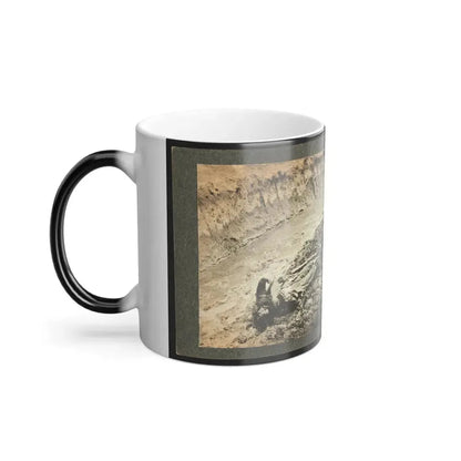 Dead Confederate Soldier in the Trenches of Fort Mahone, Petersburg, Virginia (U.S. Civil War) Color Changing Coffee Mug 11oz - Go Mug Yourself