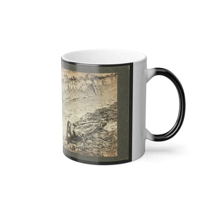 Dead Confederate Soldier in the Trenches of Fort Mahone, Petersburg, Virginia (U.S. Civil War) Color Changing Coffee Mug 11oz - Go Mug Yourself