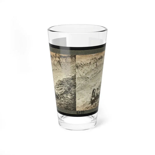 Dead Confederate Soldier In The Trenches Of Fort Mahone, Petersburg, Virginia (U.S. Civil War) Pint Glass 16oz 16oz - Go Mug Yourself