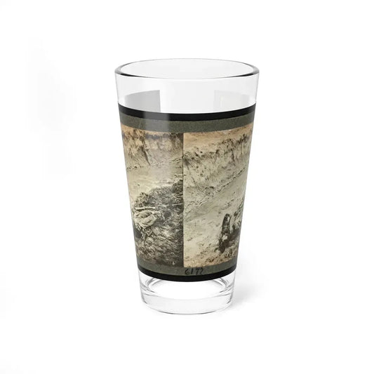 Dead Confederate Soldier In The Trenches Of Fort Mahone, Petersburg, Virginia (U.S. Civil War) Pint Glass 16oz 16oz - Go Mug Yourself