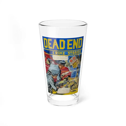 Dead-End Crime Stories, comic book cover preliminary, 1949 - Pint Glass 16oz 16oz - Go Mug Yourself