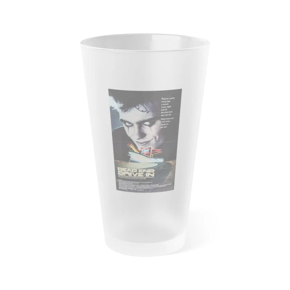 DEAD END DRIVE-IN 1986 Movie Poster - Frosted Pint Glass 16oz-Go Mug Yourself