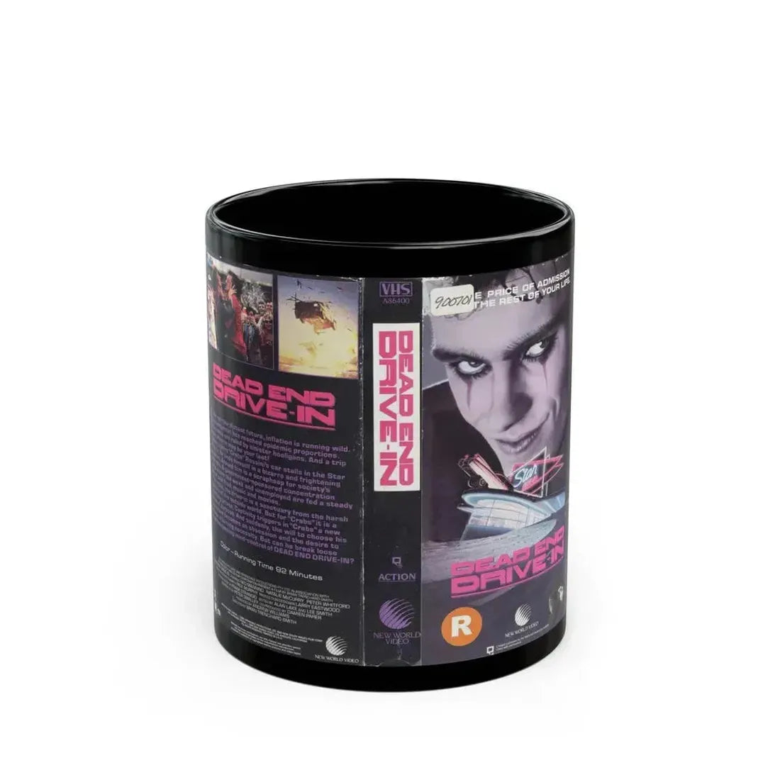 DEAD END DRIVE IN (VHS COVER) - Black Coffee Mug 11oz - Go Mug Yourself