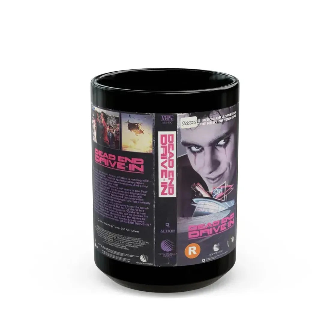 DEAD END DRIVE IN (VHS COVER) - Black Coffee Mug 15oz - Go Mug Yourself