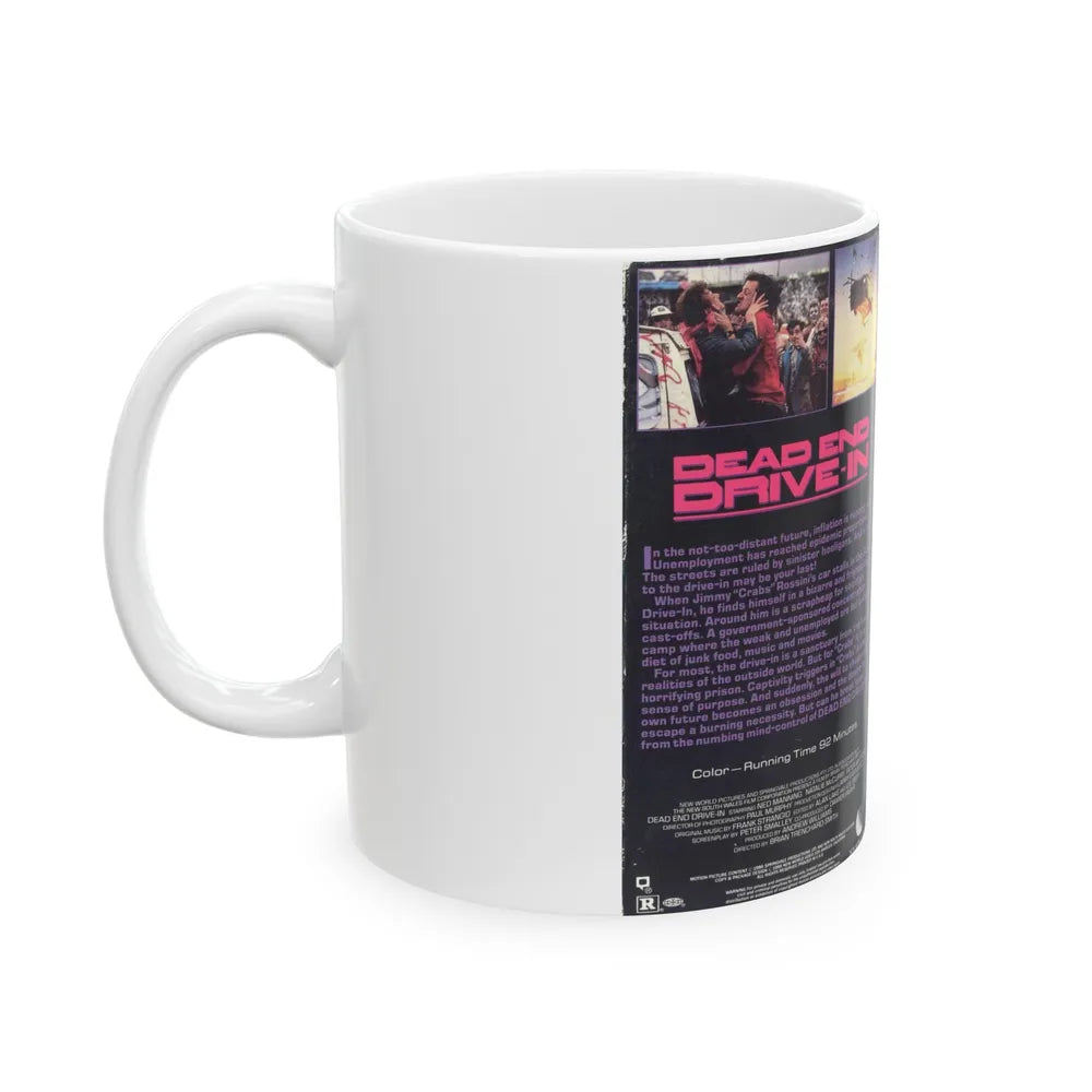 DEAD END DRIVE IN (VHS COVER) - White Coffee Mug-Go Mug Yourself