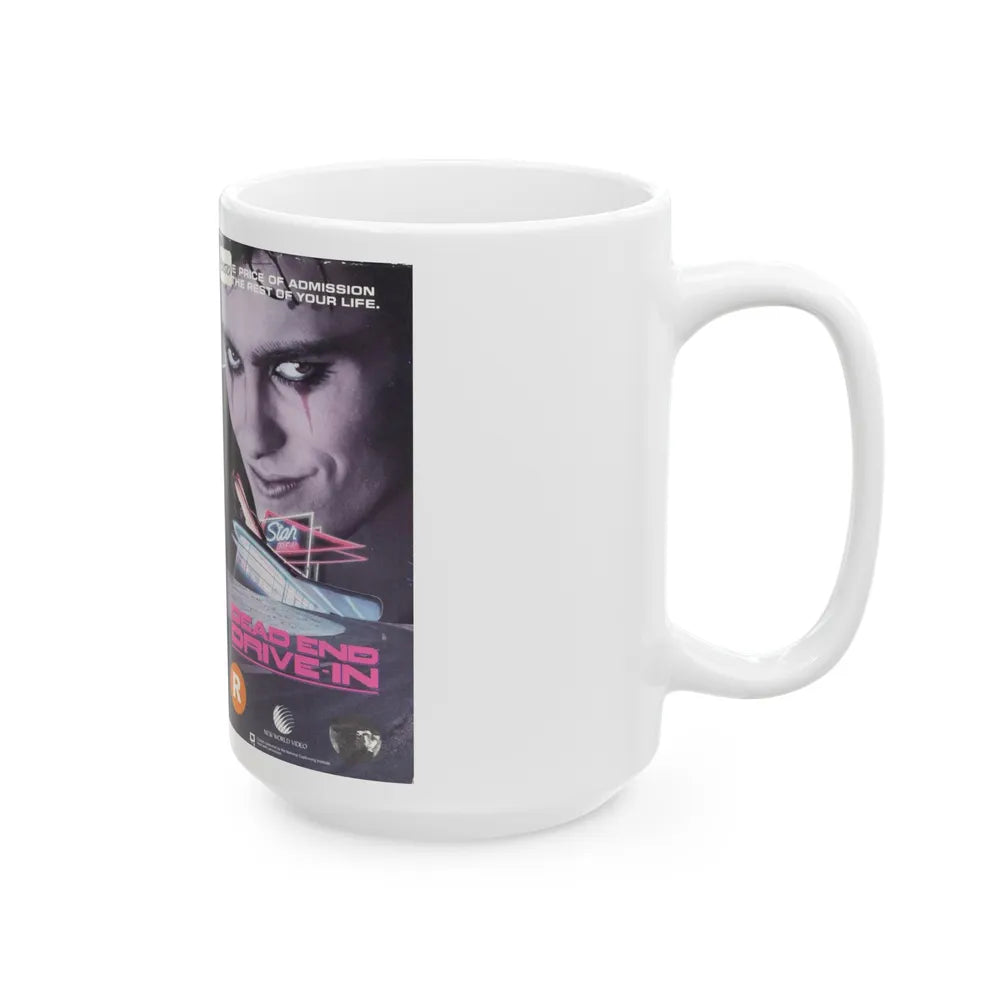 DEAD END DRIVE IN (VHS COVER) - White Coffee Mug-Go Mug Yourself