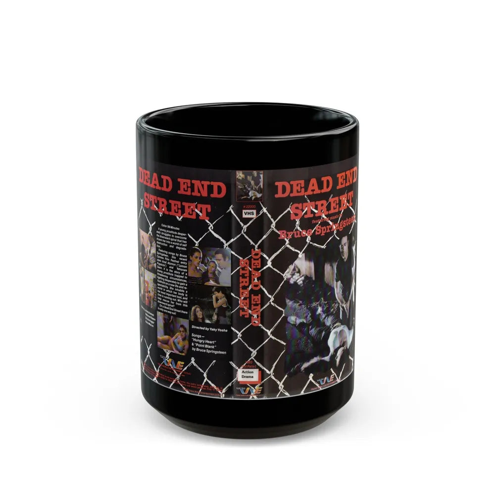 DEAD END STREET (VHS COVER) - Black Coffee Mug-15oz-Go Mug Yourself