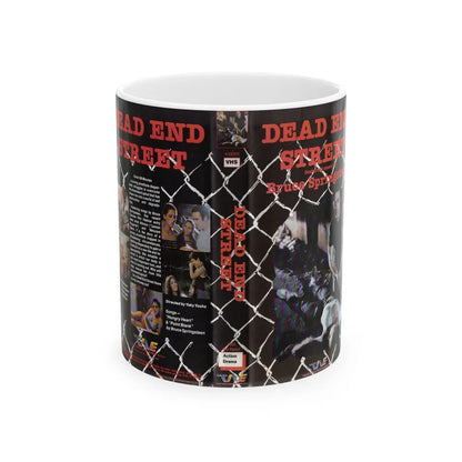 DEAD END STREET (VHS COVER) - White Coffee Mug-11oz-Go Mug Yourself