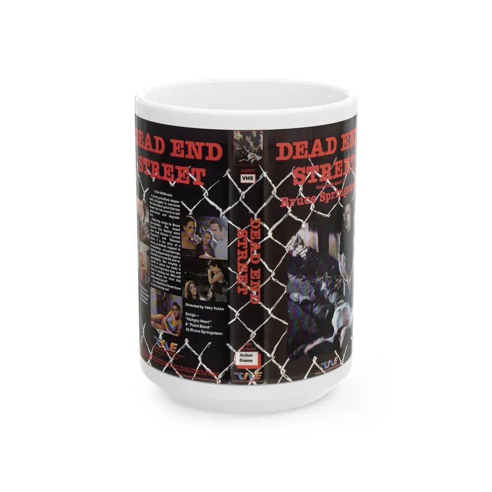 DEAD END STREET (VHS COVER) - White Coffee Mug-15oz-Go Mug Yourself