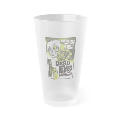 DEAD EYES OF LONDON 1961 Movie Poster - Frosted Pint Glass 16oz Default Title - Go Mug Yourself