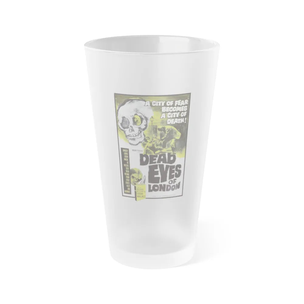 DEAD EYES OF LONDON 1961 Movie Poster - Frosted Pint Glass 16oz-Go Mug Yourself